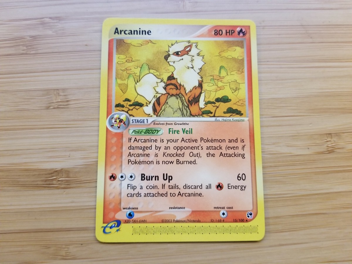 Pokemon 2003 EX Sand Storm Arcanine #15