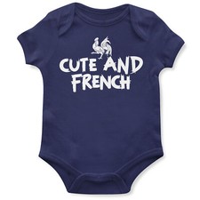 Cute and French Baby Grow Babygrow Gift Rugby Rooster Supporter