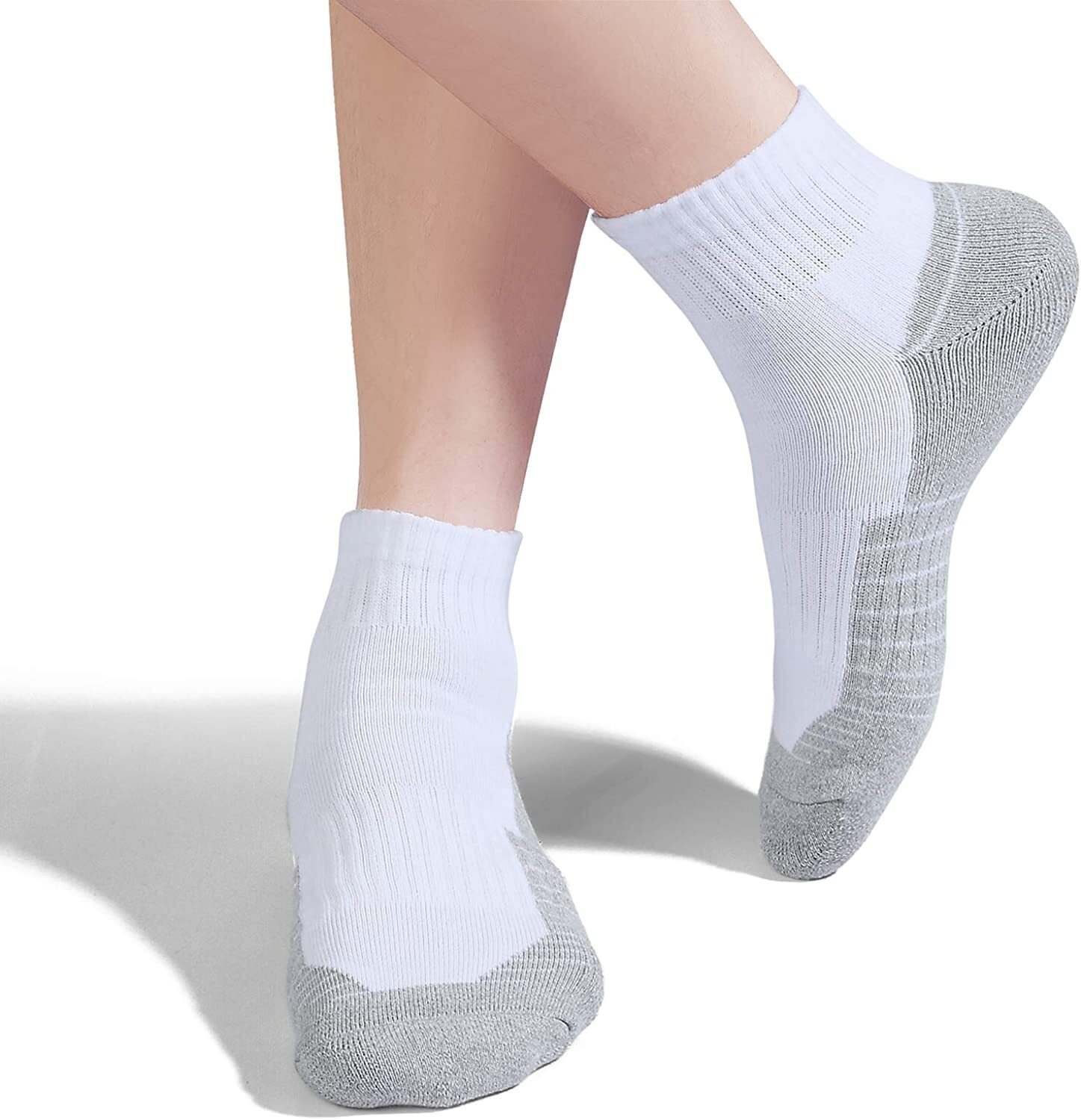 12 Pairs Mens Athletic Cotton Plain Premium Ankle Crew Socks Low Cut