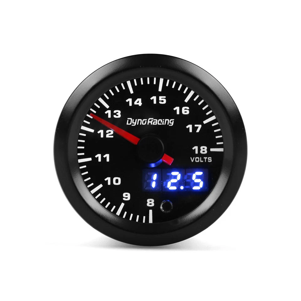 2" 52mm Digital & Pointer 7 Color LED Volt Meter Voltmeter Voltage Gauge 8-18V - Image 2 of 4