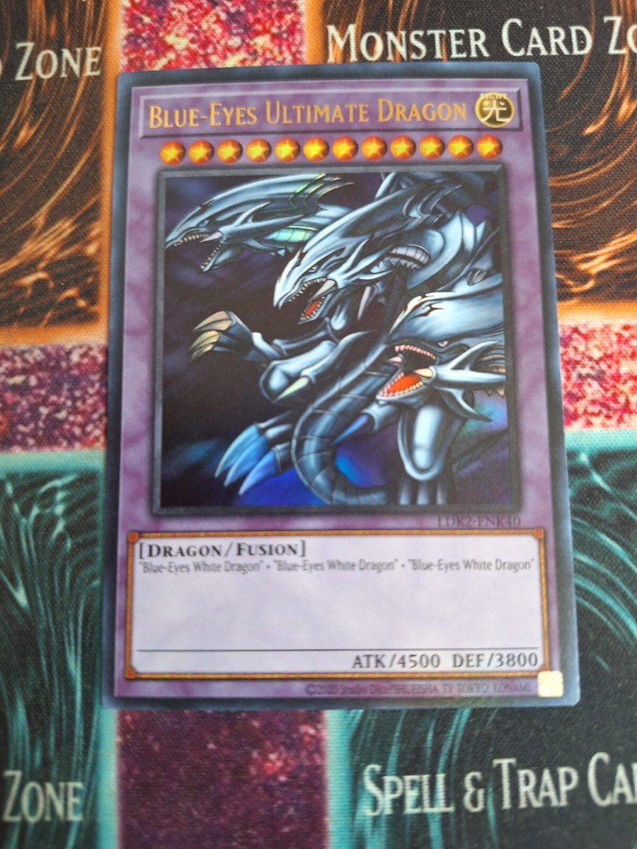 Carta YuGiOh Blue-Eyes Ultimate Dragon Ultra Rara (LDK2-ENK40) De Deckboosters - Edición Limitada Monstruo Dragón De Fusión Carta YuGiOh Blue-Eyes Ultimate Dragon Ultra Rara (LDK2-ENK40) De Deckboosters - Edición Limitada Monstruo Dragón De Fusión
