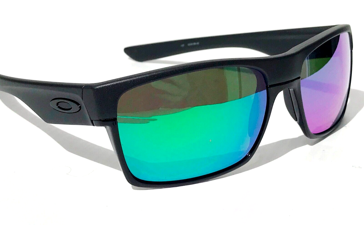 NEW Oakley TWO FACE Steel Grey POLARIZED Galaxy Jade Lens Sunglass