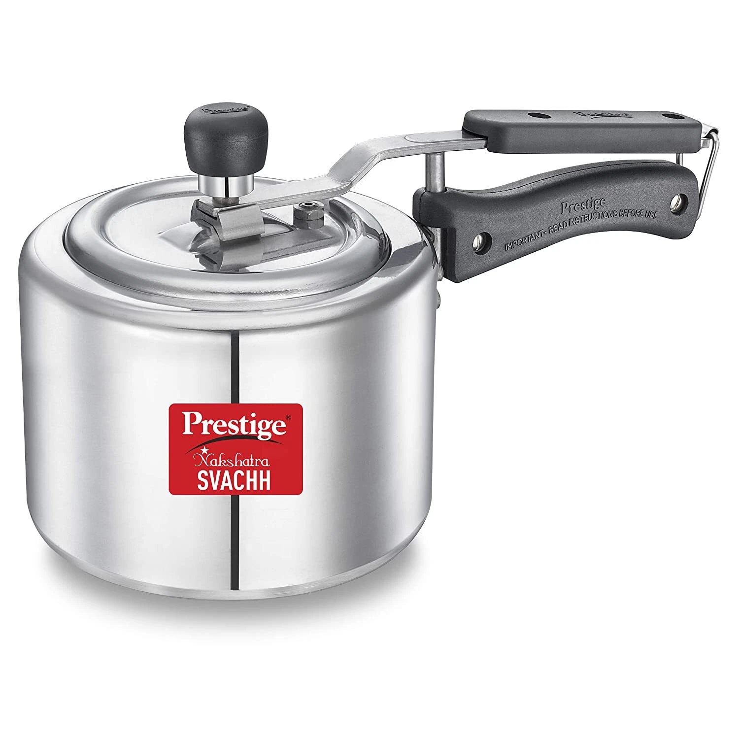 Svachh 2 L Straight Wall Pressure Cooker with deep Lid for Spillage Control