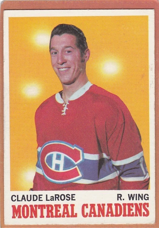 1970-71 TOPPS HOCKEY CLAUDE LAROSE #56 CANADIENS EX *A8934