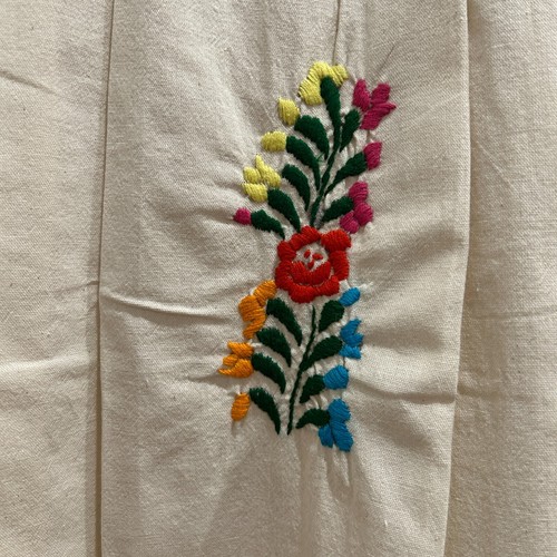 Sandra Blouse From San Antonino Oaxaca mexico. Artisan Top, Boho, short sleeve. - Picture 5 of 8
