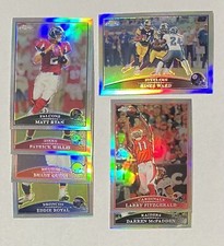 2009 Lot of 7 Topps Chrome REFRACTOR Cards Hines Ward Larry Fitzgerald Matt Ryan
