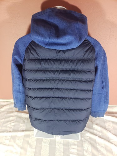 Nike Kids Jacket Aeroloft Tech Full Zip Goose Down Puffer Hooded Blue Coat XL - Picture 9 of 22