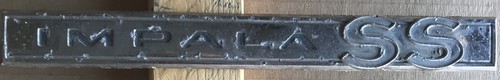 1964 Chevrolet Impala SS 7-1/2 Inch Long Emblem Name Plate Badge 4413013