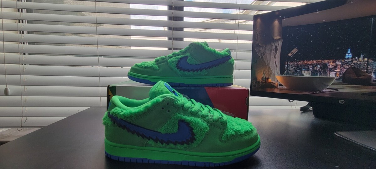 Nike Grateful Dead Dunk Low SB Green Bear Shoe Men display picture 3