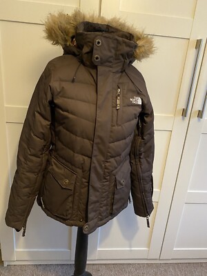North Face Ski Brown Recco 600 Cryptic Jacket Size XS UK