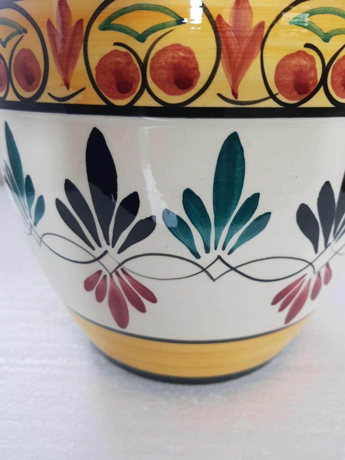 Ensemble Chocolatière Et 4 Tasses Soucoupes - Faïence Saint Jean - Vintage
