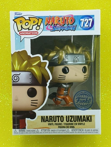 FUNKO POP ANIMATION NARUTO SHIPPUDEN #727 NARUTO UZUMAKI METALLIC VINYL 🏡🚨
