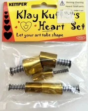 Kemper Klay Kutters Heart Shape w/Pusher Outer Clay,Dough,Wax, might cut Cheese