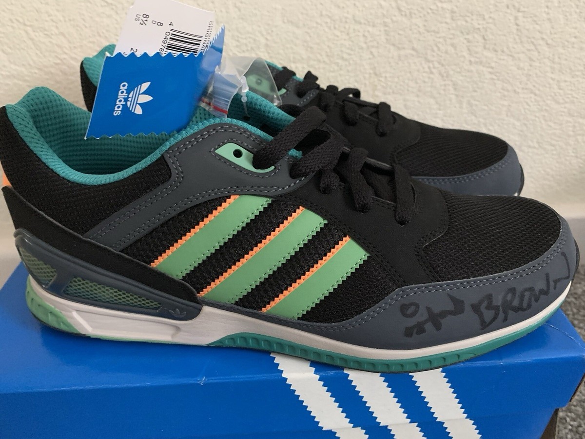 RARU Signed Ian Brown Adidas ZX 95 Run Originals Black/aloe/zest | eBay UK