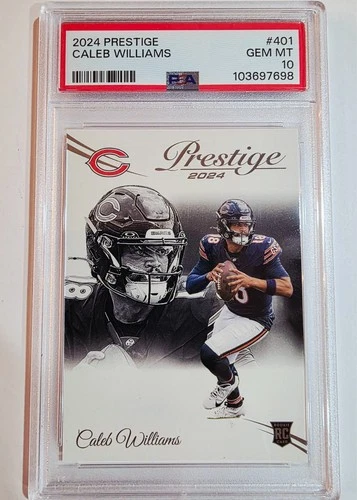 2024 Panini Prestige 💎 401 Caleb Williams RC 💎 Chicago Bears 💎 PSA 10!! 💎