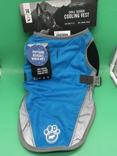 NEW Canada Pooch - Chill Seeker Dog Cooling Vest, Breathable Mesh Blue Size 14