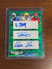 2023 MultimGraphics Leaf: Tri-Graphics green foil #MTG-9 Mingo / Reed / Rice 3/5