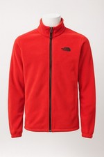 The North Face Glacier Fleece Jacket Boys Medium 10/12 Red Full Zip Outdoor...