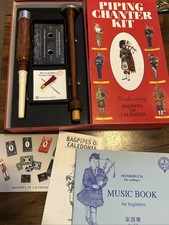 Piping Chanter Kit Beginners Instructions Cassette Original Box Bagpipes