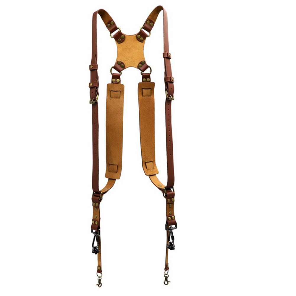 1X(Camera Strap Leather  Shoulder Leather Harness Strap Photography Gear4078