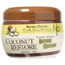 Natures Protein Coconut Restore Keratin Intensive Repair Masque 8 Oz. Pack of 4