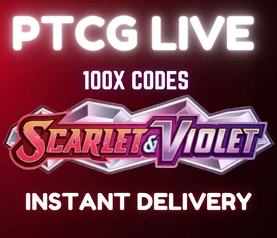 100 Scarlet & Violet Base Codes online Pokemon TCG Live Pack Instant delivery