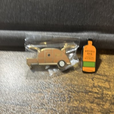 Rare NEW Bulleit Truck Pin  With Bulleit Rye Bottle Pin