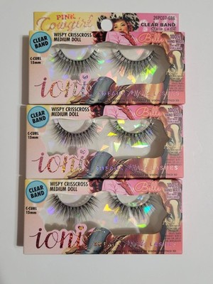 Ioni Pink Cowgirl Belle Wispy Crisscross Medium Doll Lash Bundle Pack of 3