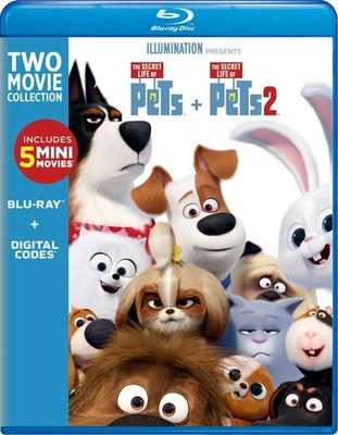 The Secret Life of Pets 1 & 2 Blu-ray Louis C.K. NEW