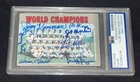 1969 NY Mets Team Signed 1970 Topps World Champions Card NOLAN RYAN PSA/DNA AUTO