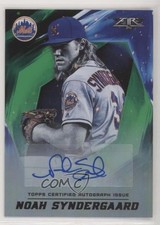 2017 Topps Fire Auto Green 38/75 Noah Syndergaard #FA-NS Auto 7ut