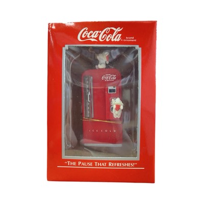 1989 Coca-Cola Vending Machine Ornament   The Pause That Refreshes - #56322