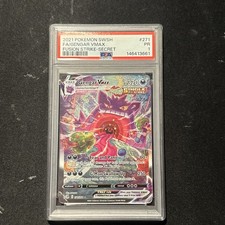 Gengar VMAX Alternate Art Secret Holo Card 271/264 Fusion Strike PSA 1