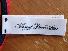 Agent Provocateur AP ASAP Red Black Knickers w/ Bag- Size 2