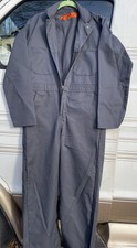 RED KAP Men s Coveralls Size 36 Rg Gray