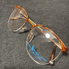 NEW NOS Vintage 80s POLO RALPH LAUREN VIII Rimless Tortoise GLASSES Frames 52