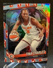 2025 Panini Prizm WNBA Tina Charles #3 Connecticut Sun WNBA Logo Prizm