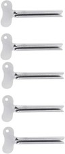 5 Pcs Stainless-Steel Tube Toothpaste Squeezer Keys Metal Hair Dye Color Wrin...