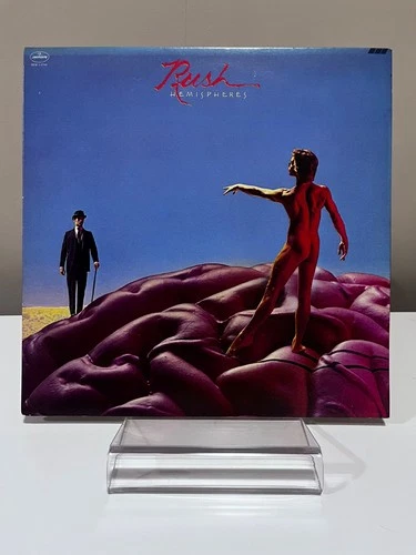 Rush Hemispheres Vinyl, 1978 W/Poster - Strong VG+/VG+