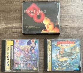 Sega Saturn 10 JP Games Bundle: Enemy Zero, Wing Arms, Shining Holy Ark + More