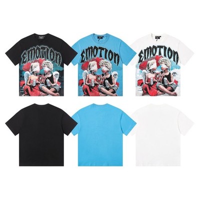 Mixed emotions tee shirt Black/White/Blue