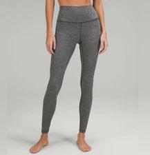 Lululemon Align High Rise Pant 28” In Heathered Graphite Grey SZ 0 EUC 