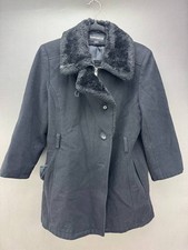 Donny Brook Womens Black 100 Wool Coat Full Zip Size 6