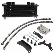 Motorcycle Engine Oil Cooler,Universal Engine Oil Cooling Kit for ATV Pit Bik...