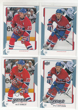 2008/09 UD MVP Montreal Canadiens Error cards + (4 Cards) Chipchura Kovalev