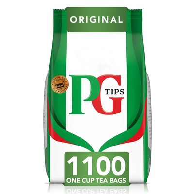 PG Tips One Cup Original Tea Bags Pack of 1, Total 1100 Tea Bags ...