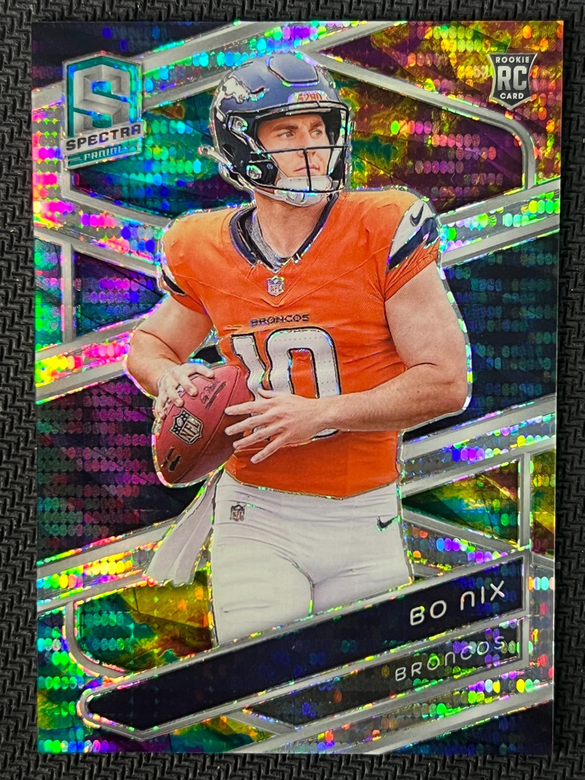 2024 Spectra Celestial #6 Bo Nix RC Rookie 43/99 Broncos