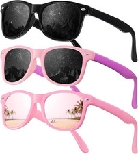 Polarized Kids Sunglasses Toddler Baby Glasses for Girls Boy Age 3-9