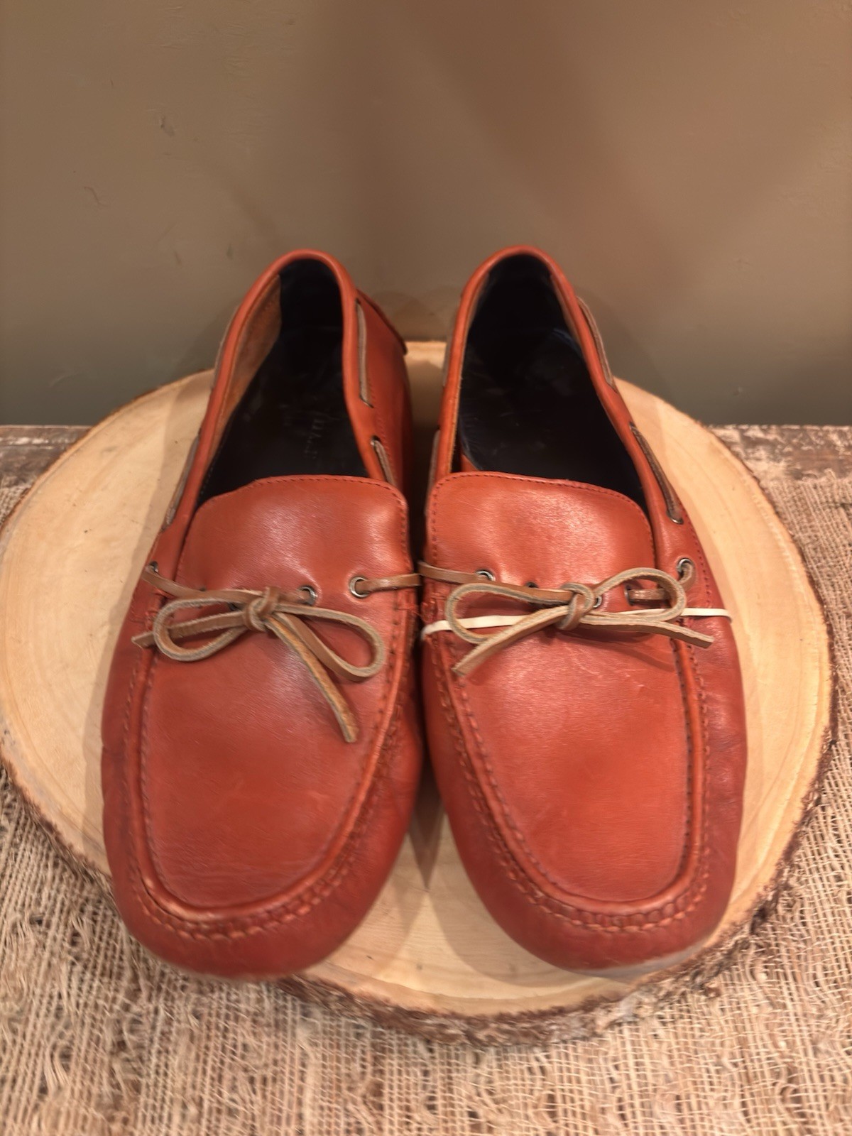 Johnston & Murphy Domani Leather Dress Oxfords Men\'s Footwear Shoes Sz 12 M Johnston & Murphy Johnston Murphy Domani Brown Leather Cap  main image 3