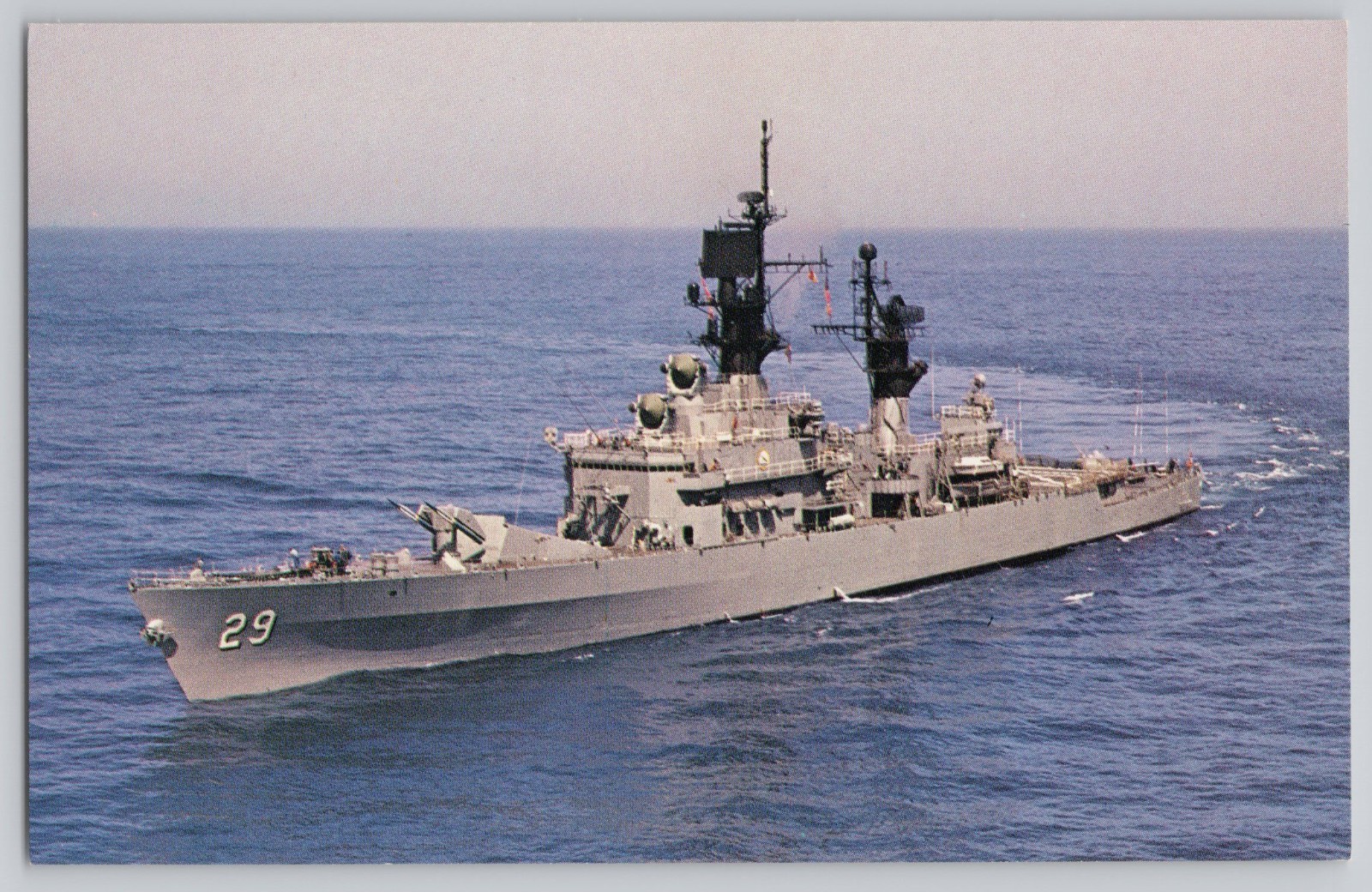U.S.S. Jouett CG-29 Guided Missile Cruiser Military Ship Postcard